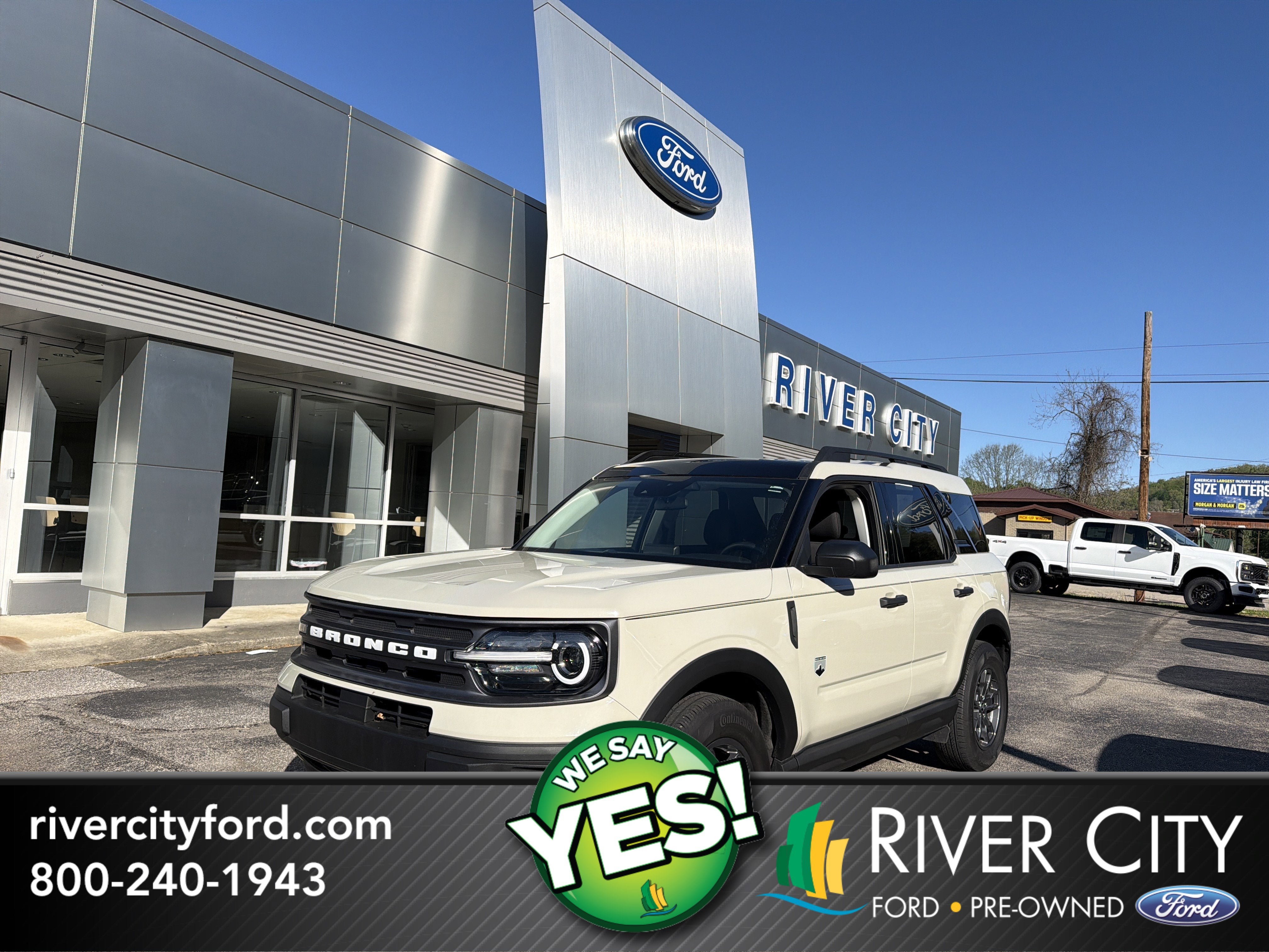 2024 Ford Bronco Sport Big Bend in Tan — front three-quarter view
