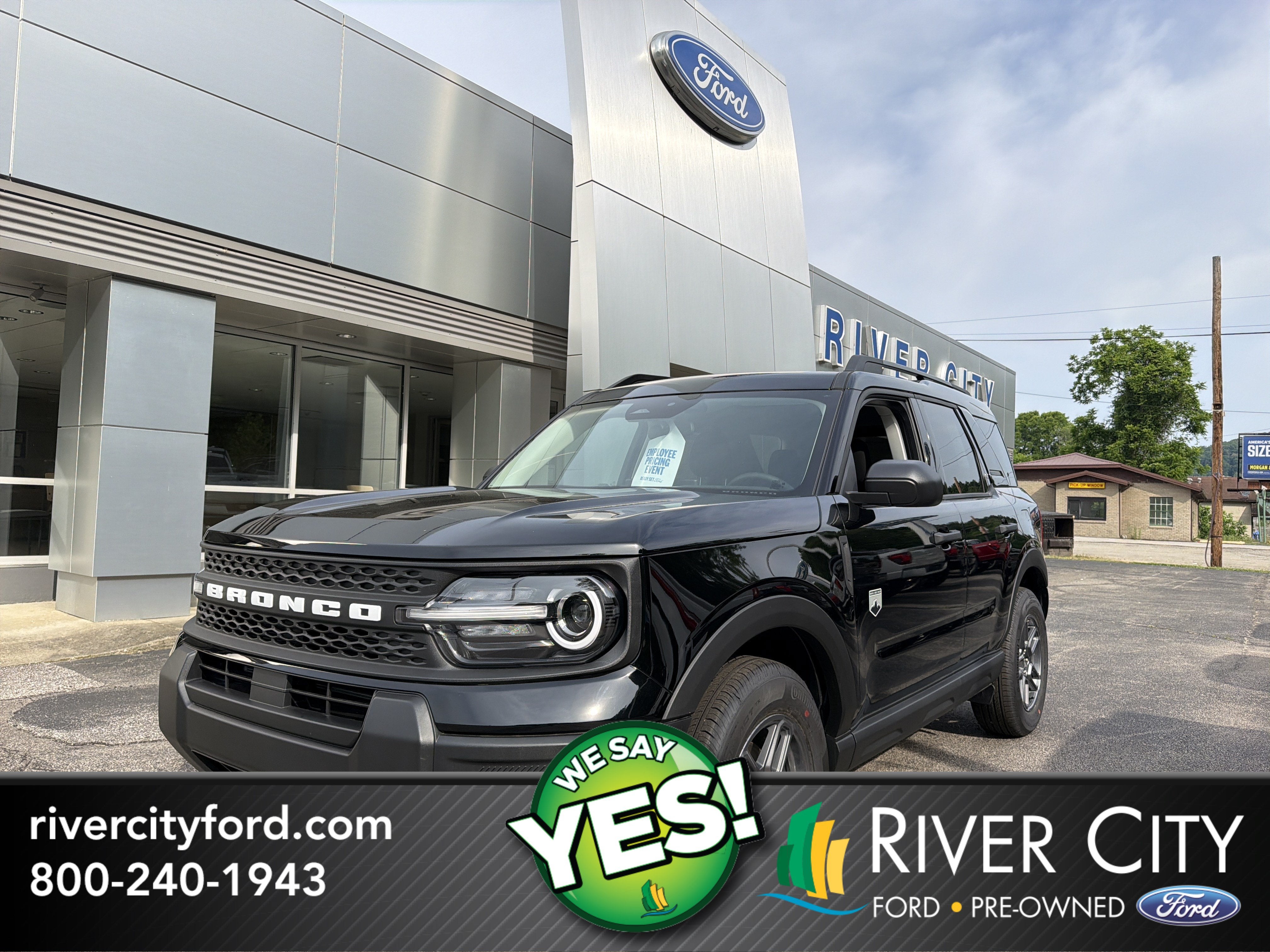 2026 Ford Bronco Sport Big Bend in Shadow Black — front three-quarter view
